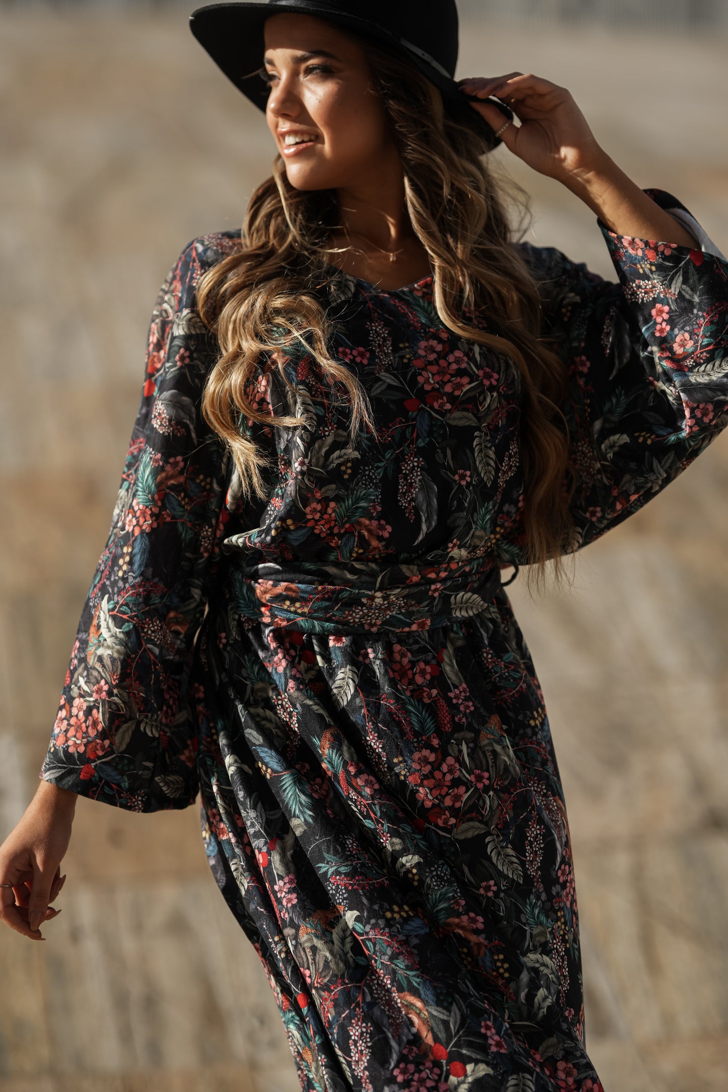 Vestido com cinto