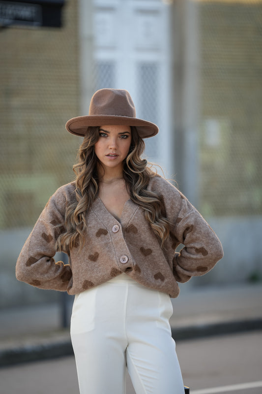 Casaco de malha com botões