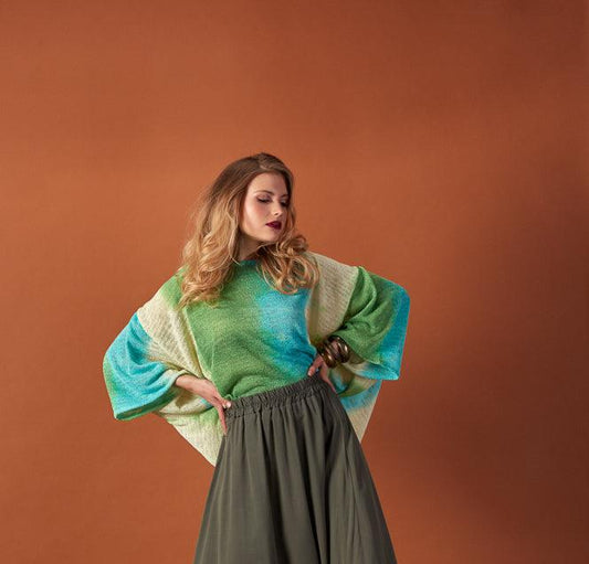 Camisola tricot tie dye