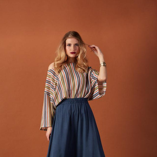 Camisola tricot riscas