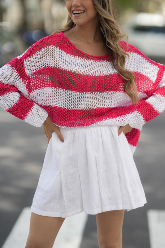 Camisola em tricot