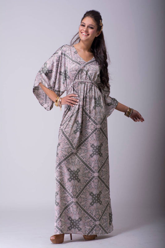 Vestido com manga quimono